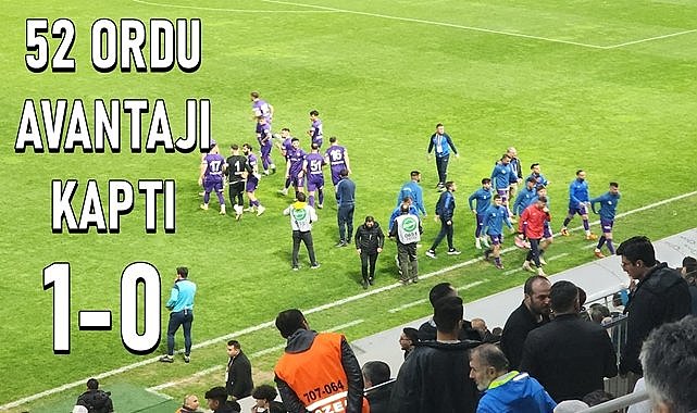 52 Orduspor Aliağa&#039;ya ilk yenilgili tattırdı hem de avantajı yakaladı: 1-0
