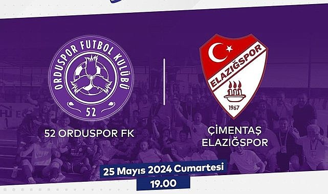 52 Orduspor- Çimentaş Elazığspor maçı canlı yayınlanıyor