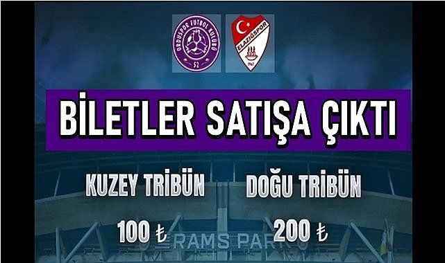 52 Orduspor-Elazığ final maçının biletleri satışa çıktı