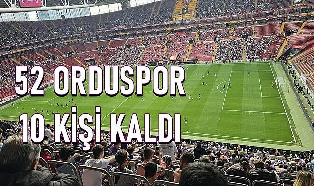 52 Orduspor- Elazığspor maçında kırmızı kart çıktı; 52 Ordu 10 kişi kaldı