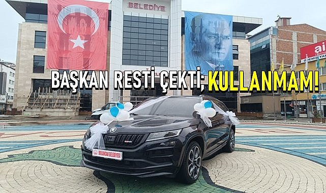Belediyede makam arabası krizi! Yeni Başkan makam aracı istemedi damat ve gelinler sevindi