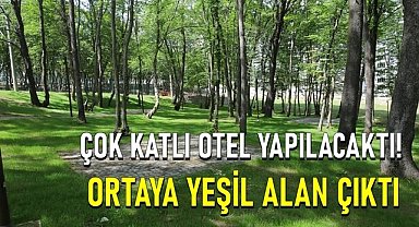 Ordu'da çok katlı otel yapılacak yer yeşil alan oldu!