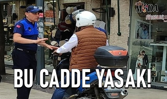 Ordu&#039;da motosiklet ve bisikletlerin bu caddeye girmesi yasak!