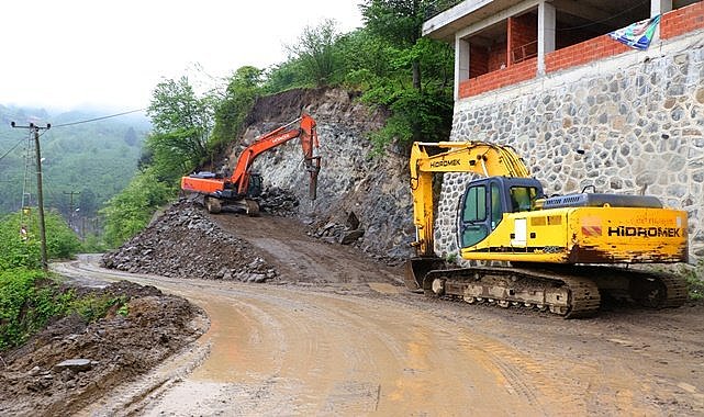 Ordu&#039;da O ilçede yollar genişliyor