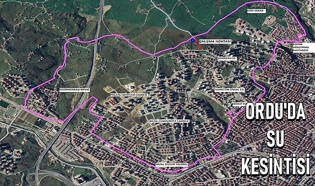 OSKİ saatini açıkladı, Altınordu&#039;da su kesintisi olacak