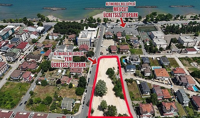Altınordu&#039;da ücretsiz otopark!
