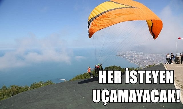 Boztepe&#039;den yamaç paraşütü uçuşları için yönerge hazırlandı
