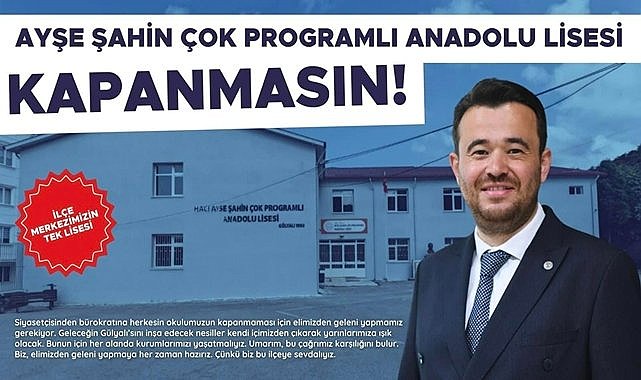 Gülyalı&#039;nın tek lisesi kapanıyor! Ayşe Şahin Lisesi&#039;nin kapanmaması için kampanya başlatıldı