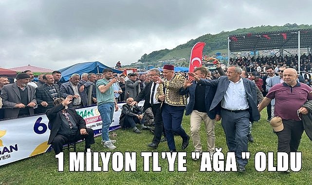 Ordu&#039;da 66 yıldır düzenlenen festivalde 1 milyon TL verdi ağa oldu