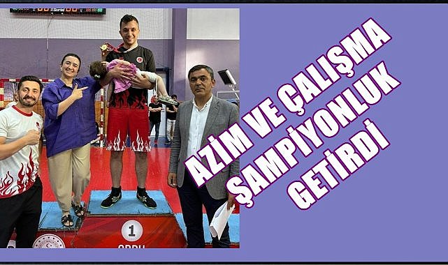 Ordu&#039;da Ceza İnfaz Koruma Memuru Kick Boks şampiyonu oldu