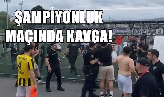 Ordu&#039;da final maçında sayılmayan golden sonra saha karıştı, Fidangör şampiyon oldu!
