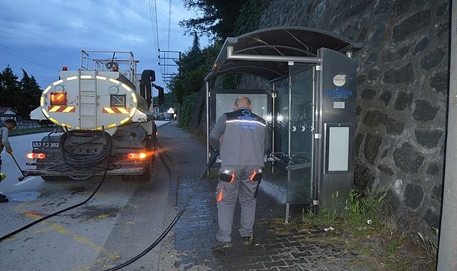 Ordu&#039;da temizlenen duraklar tam not aldı!