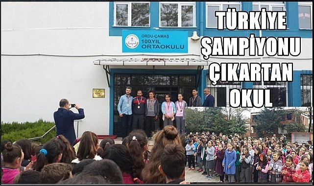 Ordu&#039;daki O Ortaokul Türkiye Şampiyonu Çıkarttı