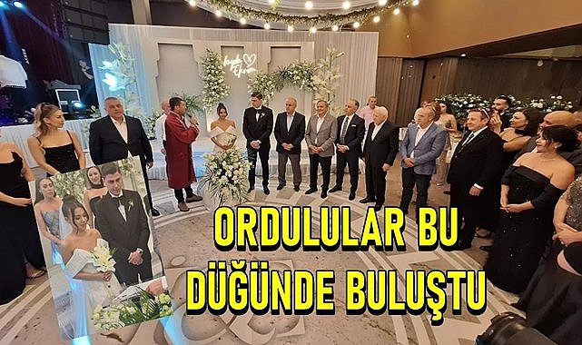 Ordulular bu düğünde buluştu, İlayda ile Ekrem evlendi!