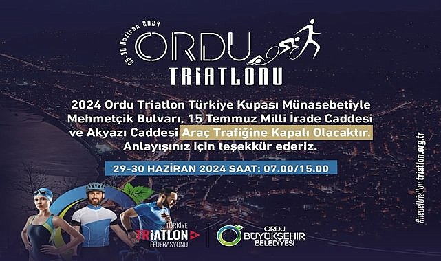 Triatlon yarışları Ordu&#039;da 5. kez yapılacak