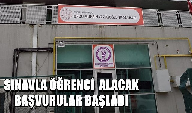 Yetenekli öğrencilere güzel haber, Muhsin Yazıcıoğlu Spor Lisesi sınavla öğrenci alacak