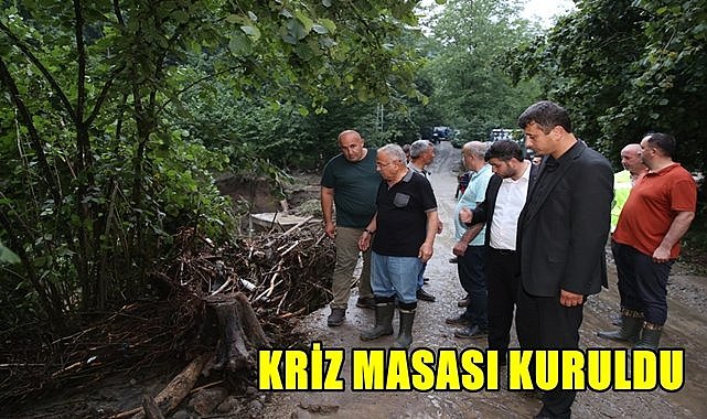 Afet Bölgesinde Kriz Masası Kuruldu