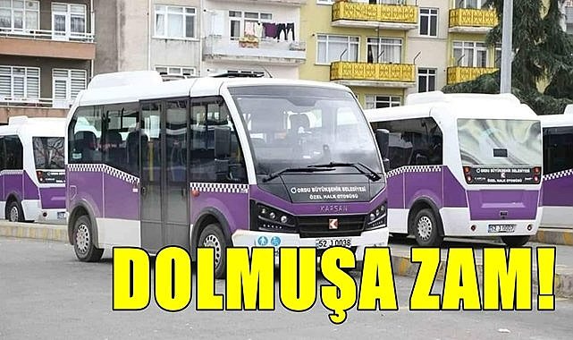 Altınordu&#039;da dolmuş ücretlerine zam geldi!