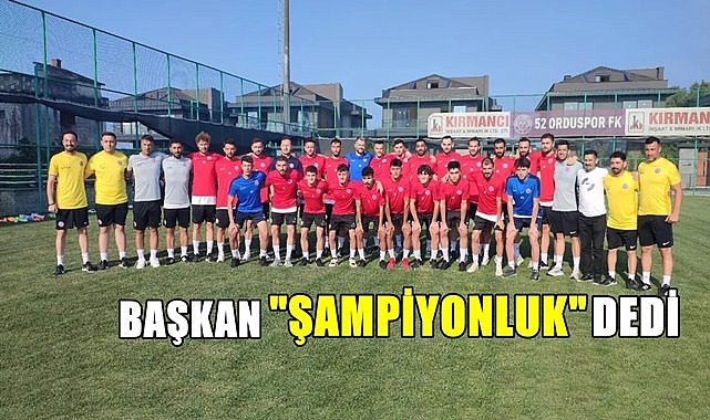Başkan Bodur sahaya indi, şampiyonluk istedi