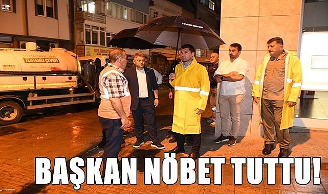 Başkan Tepe geceyi nöbette geçirdi!