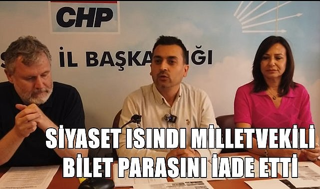 Giresun&#039;da siyaset ısındı! Milletvekili uçak bilet parasını geri iade etti