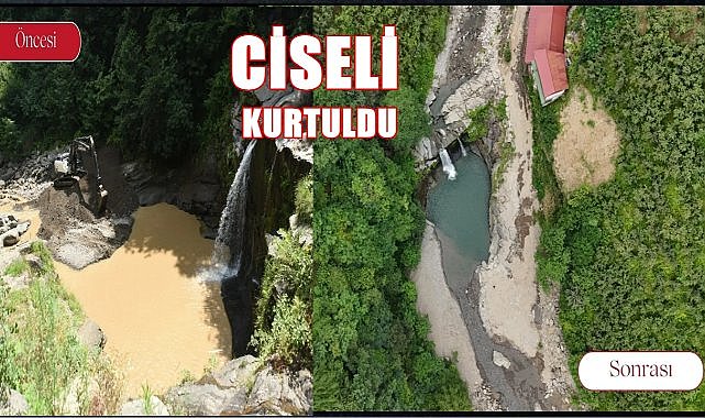 Karaoluk Ciseli Şelalesi kurtuldu! Altınordu şelaleyi temizledi