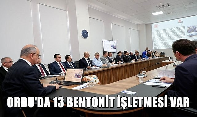 Ordu&#039;da 13 adet bentonit işletmesi faaliyet gösteriyor