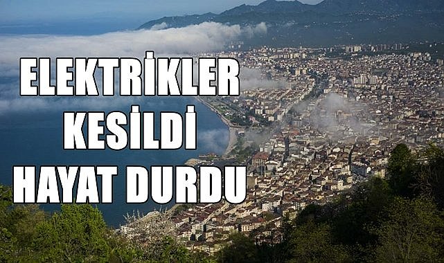 Ordu&#039;da elektrikler kesildi hayat durdu! O Mahalleye saatlerdir elektrik verilemiyor