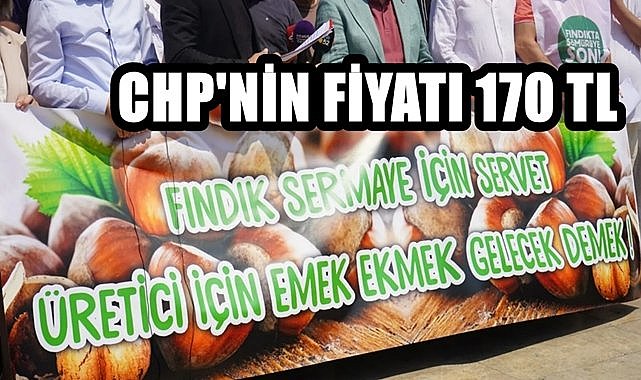 Ordu&#039;da fındık fiyatı için 170 TL istendi