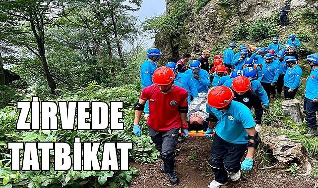 Ordu&#039;da zirvede arama kurtarma tatbikatı!