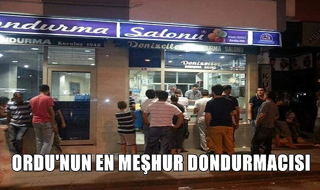 Ordu&#039;nun en meşhur dondurmacısı Denizciler 10 çeşit dondurma üretiyor