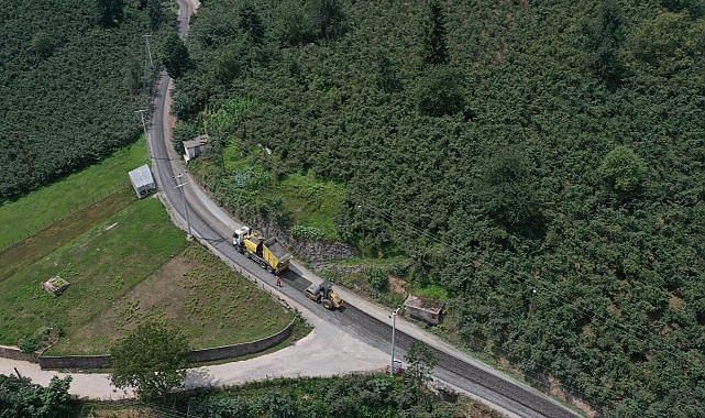 Ordu&#039;nun o köyünün yolu asfalt oldu