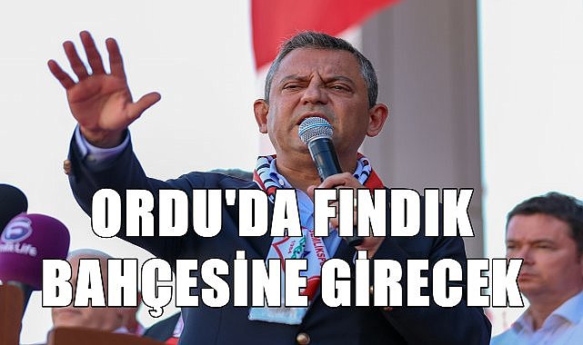 Özgür Özel  fındık için Ordu ve Giresun&#039;a geliyor!