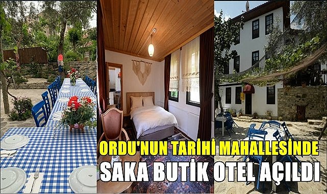 Tarihi Taşbaşı Mahallesi&#039;nde  açılan Saka Butik Otel Turizm Belgesi Aldı