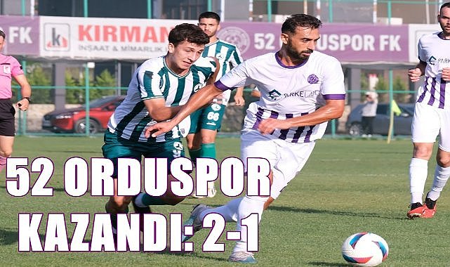 52 Orduspor ilk galibiyetini Sebatspor karşısında aldı: 2-1