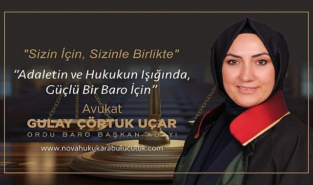 Av. Gülay Cörtürk  Uçar Ordu Barosu Başkanlığına adaylığını açıkladı!