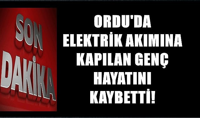 Fındık harmanında elektrik akımına kapılan genç hayatını kaybetti