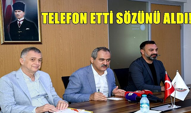 Özer, bir telefonla  altyapı ihalesinin  sözünü aldı