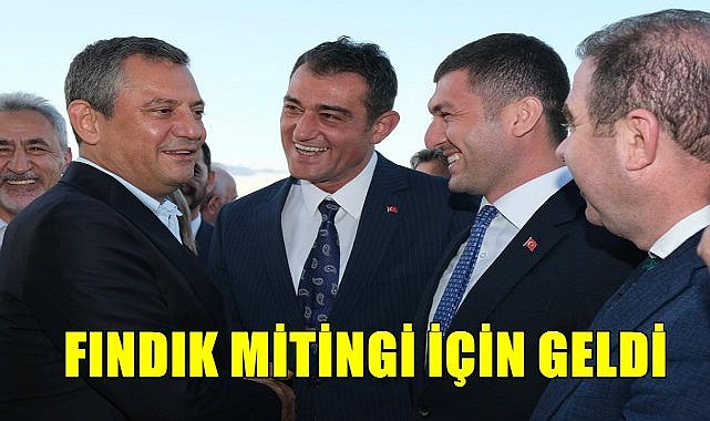 Özgür Özel fındık mitingi için geldi, havalimanında karşılandı