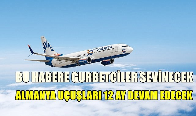 SunExpress Ordu Giresun&#039;dan Düsserdorf&#039;a Kış Döneminde de Uçacak