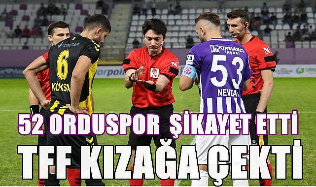 52 Orduspor&#039;un TFF&#039;ye Şikayet Ettiği Hakem Muhammed Ömür Dinlendirilmeye Alındı