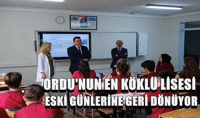 Altınordu İlçe Milli Eğitim Müdürü Bekyürek Ordu&#039;nun En Köklü Lisesini Ziyaret Etti