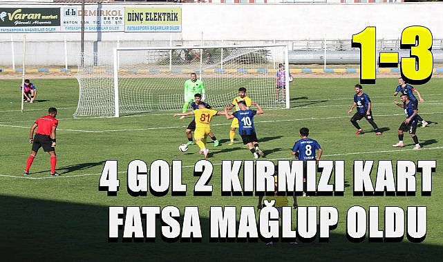 Fatsa Belediyespor&#039;da şok; Adıyaman&#039;a kendi sahasında yenildi: 1-3