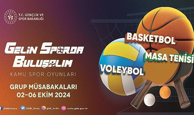 Finale Gidecek Takımlar Ordu&#039;da Belirlenecek; Kamu Spor Oyunları Grup Müsabakaları Başlıyor