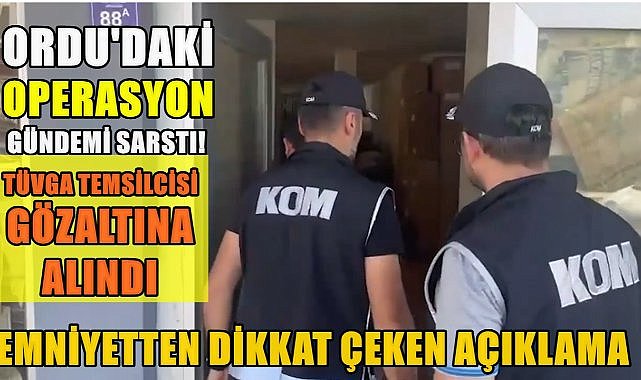 Ordu&#039;da Kaçakçılık Operasyonu Gündemi Sarstı; TÜVGA Temsilcisi Gözaltına Alındı