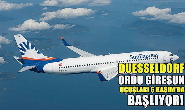 Ordu Giresun- Duesseldorf Uçuşları 6 Kasım&#039;da Başlıyor; Biletler Satışa Sunuldu