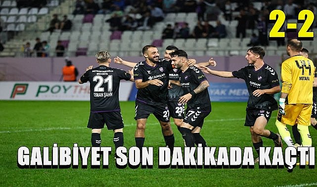 Orduspor 1967 Bursa Nilüfer&#039;den puanla dönüyor: 2-2