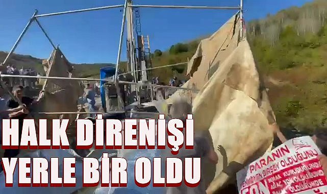 Peşembe Yaylası&#039;nda Maden İşgaline Halk Direnişi;Sondaj Alanı Boşaltıldı