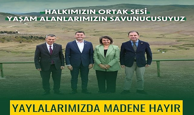 CHP&#039;li Belediye Başkanlarından Madene Karşı Ortak Açıklama; Perşembe Yaylası&#039;na Sahip Çıkıyoruz