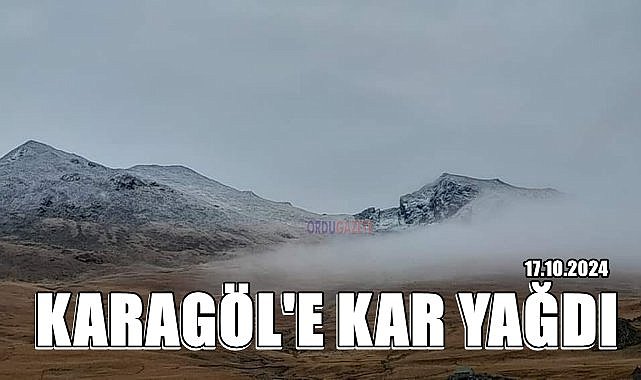 Karagöl&#039;e Mevsimin İlk Karı Yağdı; Hava Sıcaklığı Düştü